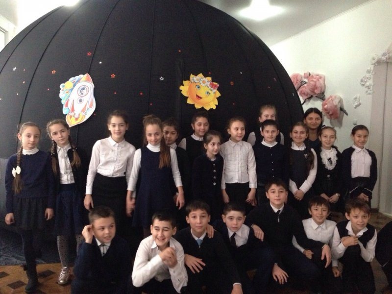 Обучающиеся 5-7 классов посетили мобильный планетарий.  
